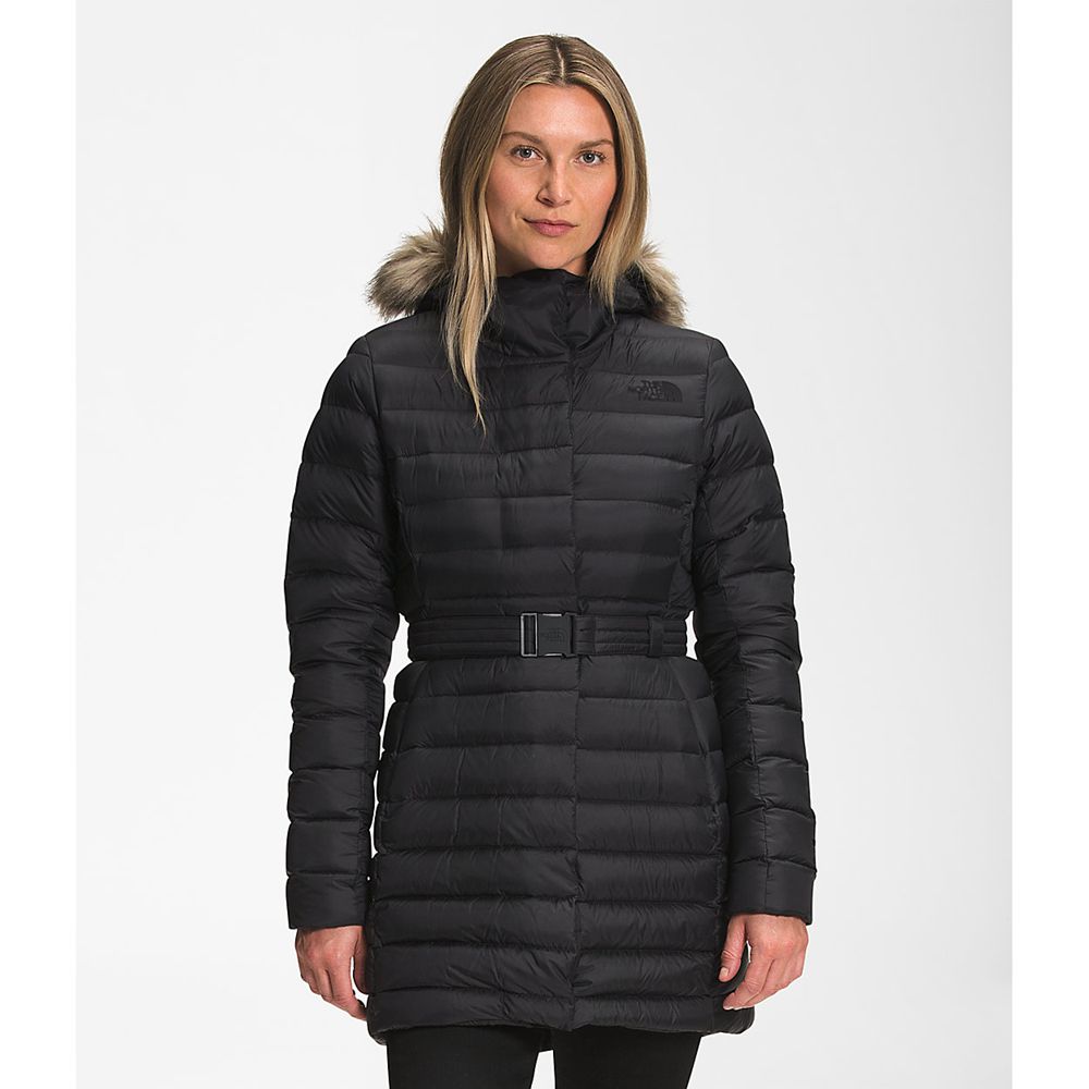 The North Face Parka Womens Australia - The North Face Transverse Belted Black (JZC-045179)